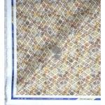 Siyarams festive collection printed pattern with hemp blended Gold (Amber) color unstitched men's Kurta / sherwani / top fabric of 2 meters / VV2305