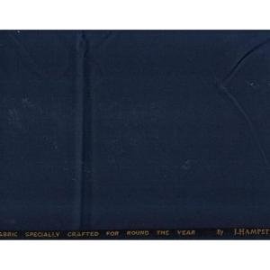J.HAMPSTEAD TERRON RAYON SELF DESIGN DARK BLUE UNSTITCHED TROUSER FABRIC -1.25 MTS / VV8237
