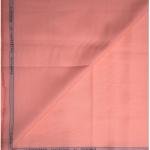 Siyaram's Egyptian Giza Cotton with Liquid Ammonia Finish Pink (Coral) Plain Unstitched Shirt Fabric  - 1.60 meters / VV1031