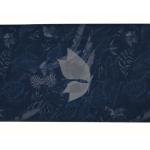 J.Hampstead 100% Pure Giza Cotton Printed pattern Dark Blue colour Unstitched Shirt Fabric of 1.6 meters / VV2392AF