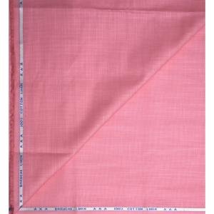 Weaves Empire 100% Linen Cotton with BATISTE Weaving Pink Colour Plain Unstitched Shirt Fabric - 1.6 mts / VV1008