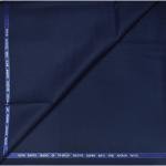 J.HAMPSTEAD Royal Blue Self Design Unstitched Trouser Fabric-1.25 metres / Matte-13-3