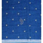 Siyaram's 100% Pure Linen 60 Lea Printed Royal Blue colour Unstitched Shirt Fabric of 1.60 mts / VV2366N