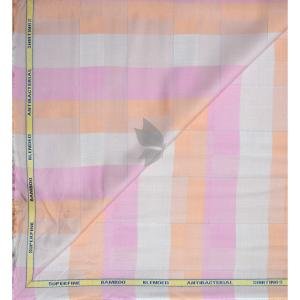 Siyaram's Bamboo Blended with Anti Bacterial benefits Jacquard pattern Multi Colour Unstitched Shirt Fabric of 1.6 Mts / VV2371E