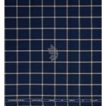 Siyaram's Bamboo Blended with Anti Bacterial benefits Checkered pattern Navy Blue Colour Unstitched Shirt Fabric of 1.6 Mts / VV2372V