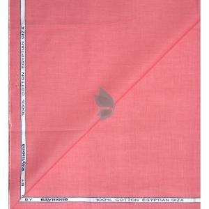 Raymond 100% Egyptian Giza Cotton Coral (Pink Multicolor) colour Plain Pattern Unstitched Shirt Fabric of 1.60 meters / VV2384K