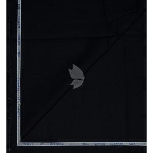Raymond 100% Egyptian Giza Cotton Black colour Plain Pattern Unstitched Shirt Fabric of 1.60 meters / VV2384I