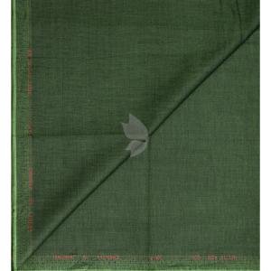 Raymond 100% Egyptian Giza Cotton Green colour Plain Pattern Unstitched Shirt Fabric of 1.60 meters / VV2384E