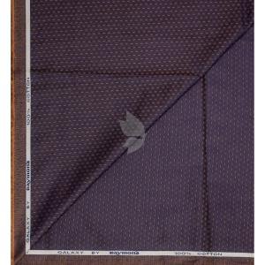 Raymond 100% Egyptian Giza Cotton Brown colour Jacquard Pattern Unstitched Shirt Fabric of 1.60 meters / VV2385S