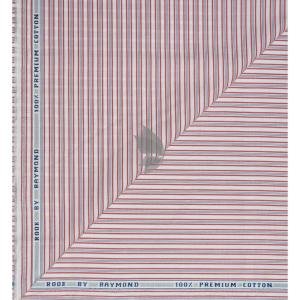 Raymond 100% Egyptian Giza Cotton (Premium Cotton) Multicolour Striped Pattern Unstitched Shirt Fabric of 1.60 meters / VV2386A