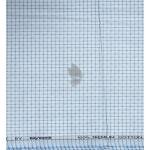 Raymond 100% Egyptian Giza Cotton (Premium Cotton) Light Blue (Pale Blue) Checkered Pattern Unstitched Shirt Fabric of 1.60 meters / VV2387L