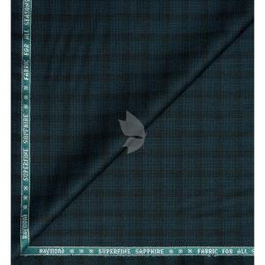 Raymond Australian Merino Wool blended Checkered pattern and Fabric for all  Seasons Wear Green Colour Unstitched Trouser Fabric of 1.3 Mts / VV2466