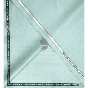 Raymond Super 100's Australian Merino Wool Fine Fabric with Solid Pattern and Light Green (Celadon) colour Unstitched Suit Fabric of 3.25 Meters / VV2564