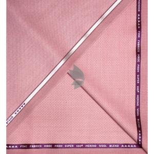 Raymond Super 100's Australian Merino Wool Fine Fabric with Jacquard Pattern and Pink (Old Rose) colour Unstitched Suit Fabric of 3.25 Meters / VV2558