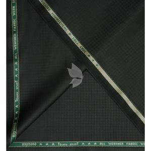 Raymond Australian Merino Wool Blended with All weather Jacquard pattern Green colour Unstitched Suit Fabric of 3.25 meters / VV2584