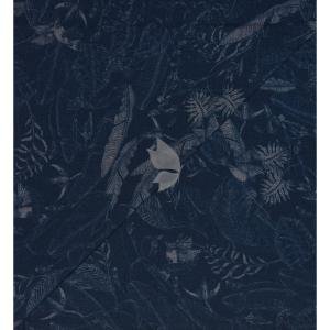 J.Hampstead 100% Pure Giza Cotton Printed pattern Dark Blue colour Unstitched Shirt Fabric of 1.6 meters / VV2392AF