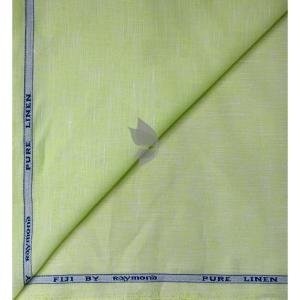 Raymond 100% Pure Linen from "FIJI" with "Double Wrap Weaving" Light Green (Pale Green) colour Plain Unstitched Shirt Fabric of 1.70 meters / VV2628