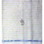 Raymond 100% Pure Linen White color Vertical Striped Unstitched Shirt Fabric of 1.6 meters / VV2389T