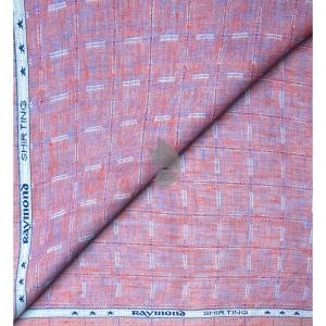 Raymond 100% Pure Linen Multi color Checkered Unstitched Shirt Fabric of 1.6 meters / VV2389W