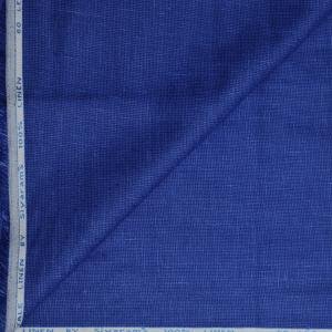 Siyaram's "Revista Collection" 100% Pure Royal Linen 60 Lea Jacquard Blue Colour Unstitched Shirt Fabric - 1.60 Mts / VV1067