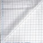 Siyaram's Jacquard Self Design Cotrich Collection White Checkered Shirt Fabric - 1.60 Mts / VV1081