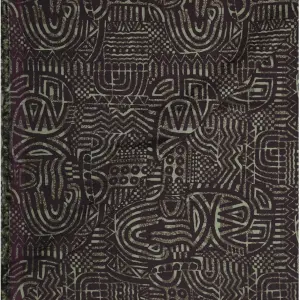 J.Hampstead Viscose Blended Crushable Maroon Colour Printed Unstitched Shirt Fabric - 1.60 Meters / VV1102