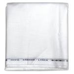 Weaves Empire 100% Linen Cotton White Unstiched Shirt Fabric - 1.6 Mts / VV1156