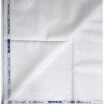 Weaves Empire 100% Linen Cotton White Unstiched Shirt Fabric - 1.6 Mts / VV1162