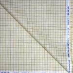 Siyaram's 100% Linen Cotton Beige Checkered Unstitched Shirt Fabric of 1.60 Mts / VV1179
