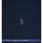 Raymond 100% Pure Wool (All Wool) Blue Color Checkered with Natural Stretch Unstitched Trouser Fabric - 1.25 Mts / VV2016