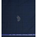Raymond 100% Pure Wool (All Wool) Blue Color Striped with Natural Stretch Unstitched Suit Fabric - 3.00 Mts / VV2017