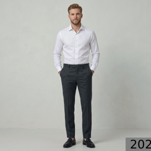 Raymond 100% Pure Wool (All Wool) Grey Color Solid Unstitched Trouser Fabric - 1.30 Mts / VV2022
