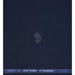 Raymond 100% Pure Wool (All Wool) Thick Navy Blue Color Self Checkered Unstitched Suit Fabric - 3.25 Mts / VV2038