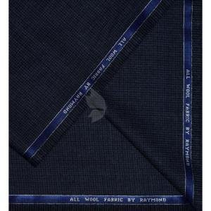 Raymond 100% Pure Wool (All Wool) Thick Blue Color Checkered Unstitched Suit Fabric - 3.25 Mts / VV2050