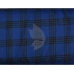Raymond 100% Pure Wool (All Wool) Thick Royal Blue Color Checkered Unstitched Suit Fabric - 3 Mts / VV2052