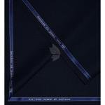 Raymond 100% Pure Wool (All Wool) Jacquard Navy Blue Color Unstitched Suit Fabric - 3.5 Mts / VV2055