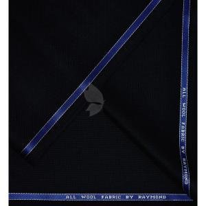 Raymond 100% Pure Wool (All Wool) Jacquard Black Color Unstitched Suit Fabric - 3.5 Mts / VV2057