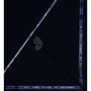 Raymond 100% Pure Wool (All Wool) Striped Navy Blue Color Unstitched Suit Fabric - 3 Mts / VV2069