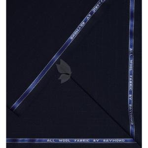 Raymond 100% Pure Wool (All Wool) Striped Navy Blue Color Unstitched Suit Fabric - 3.5 Mts / VV2070