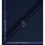 Raymond 100% Pure Wool (All Wool) Plain Blue Color Unstitched Trouser Fabric - 1.3 Mts / VV2089