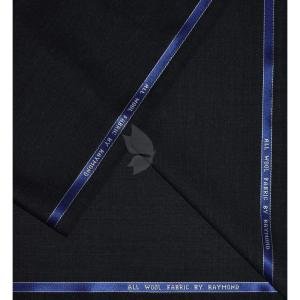 Raymond 100% Pure Wool (All Wool) Plain Dark Grey Color Unstitched Suit Fabric - 3.5 Mts / VV2098