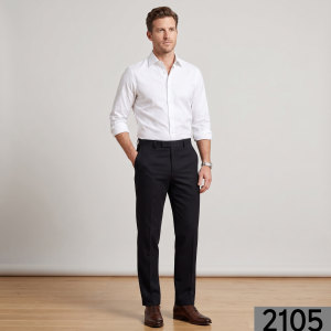 Raymond 100% Pure Wool (All Wool) with GABARDINE Weaving Plain Dark Grey Color Unstitched Trouser Fabric - 1.25 Mts / VV2105