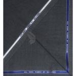 Raymond 100% Pure Wool (All Wool) with GABARDINE Weaving Plain Grey Color Unstitched Suit Fabric - 3 Mts / VV2110