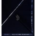 Raymond 100% Pure Wool (All Wool) with GABARDINE Weaving Plain Navy Blue Color Unstitched Suit Fabric - 3 Mts / VV2113
