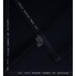 Raymond 100% Pure Wool (All Wool) Navy Blue Color Solid Unstitched Suit Fabric - 3.5 Mts / VV2124