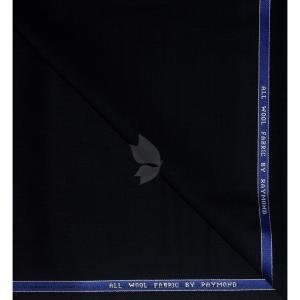 Raymond 100% Pure Wool (All Wool) Black Color Solid Unstitched trouser Fabric - 1.3 Mts / VV2125
