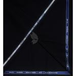 Raymond 100% Pure Wool (All Wool) Black Color Solid Unstitched Suit Fabric - 3 Mts / VV2128