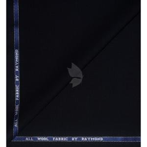 Raymond 100% Pure Wool (All Wool) Navy Blue Color Solid Unstitched trouser Fabric - 1.25 Mts / VV2131