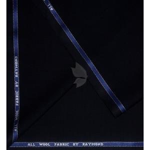 Raymond 100% Pure Wool (All Wool) Navy Blue Color Solid Unstitched Suit Fabric - 3.5 Mts / VV2132