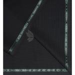 Raymond 45% Merino Wool Black colour with Striped design Unstitched Suit Fabric - 3.5 meters / VV2157
